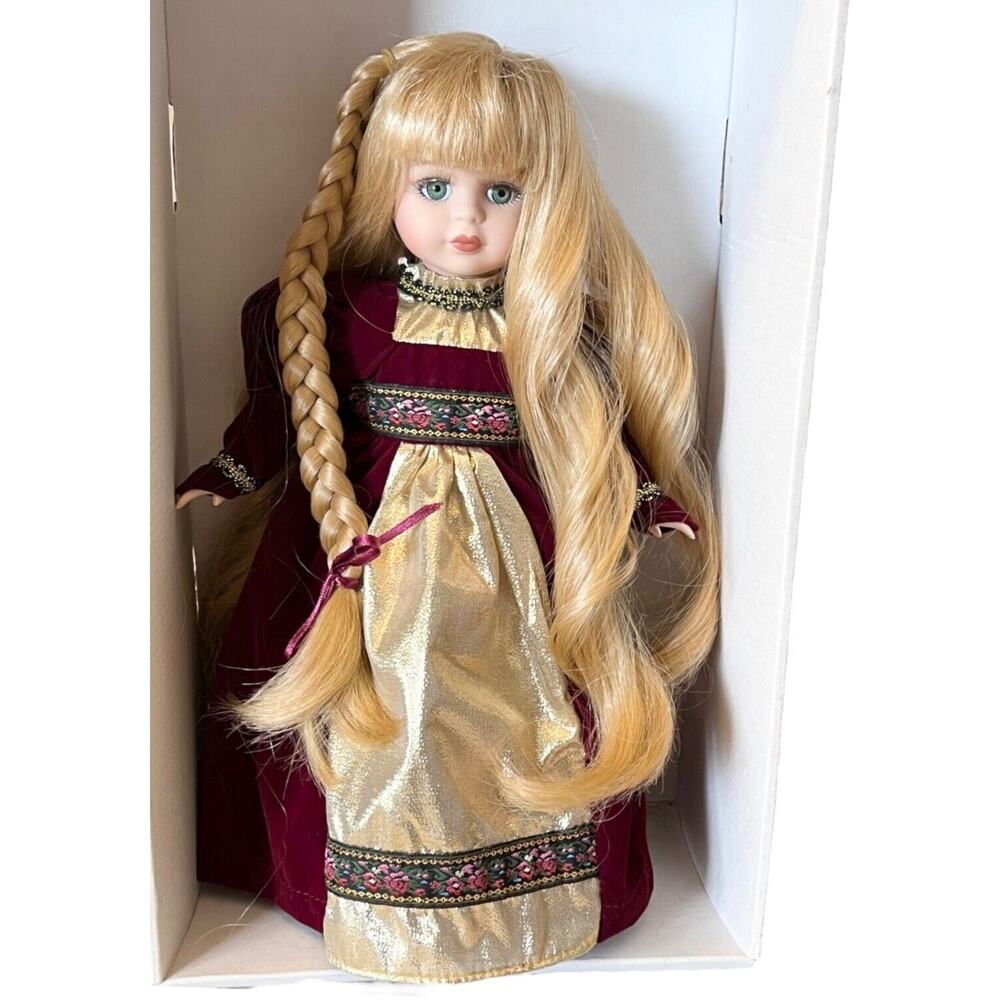 Brass Key Disney Rapunzel Doll Porcelain Princess Limited Edition 12" Boxed Coa